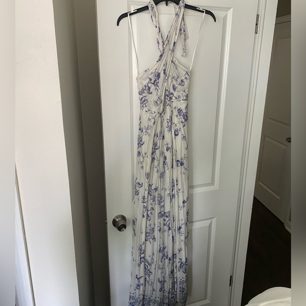 Blue and white Maxi Dress